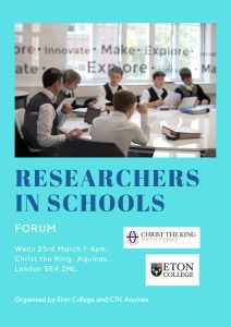 Researchers in Schools Forum